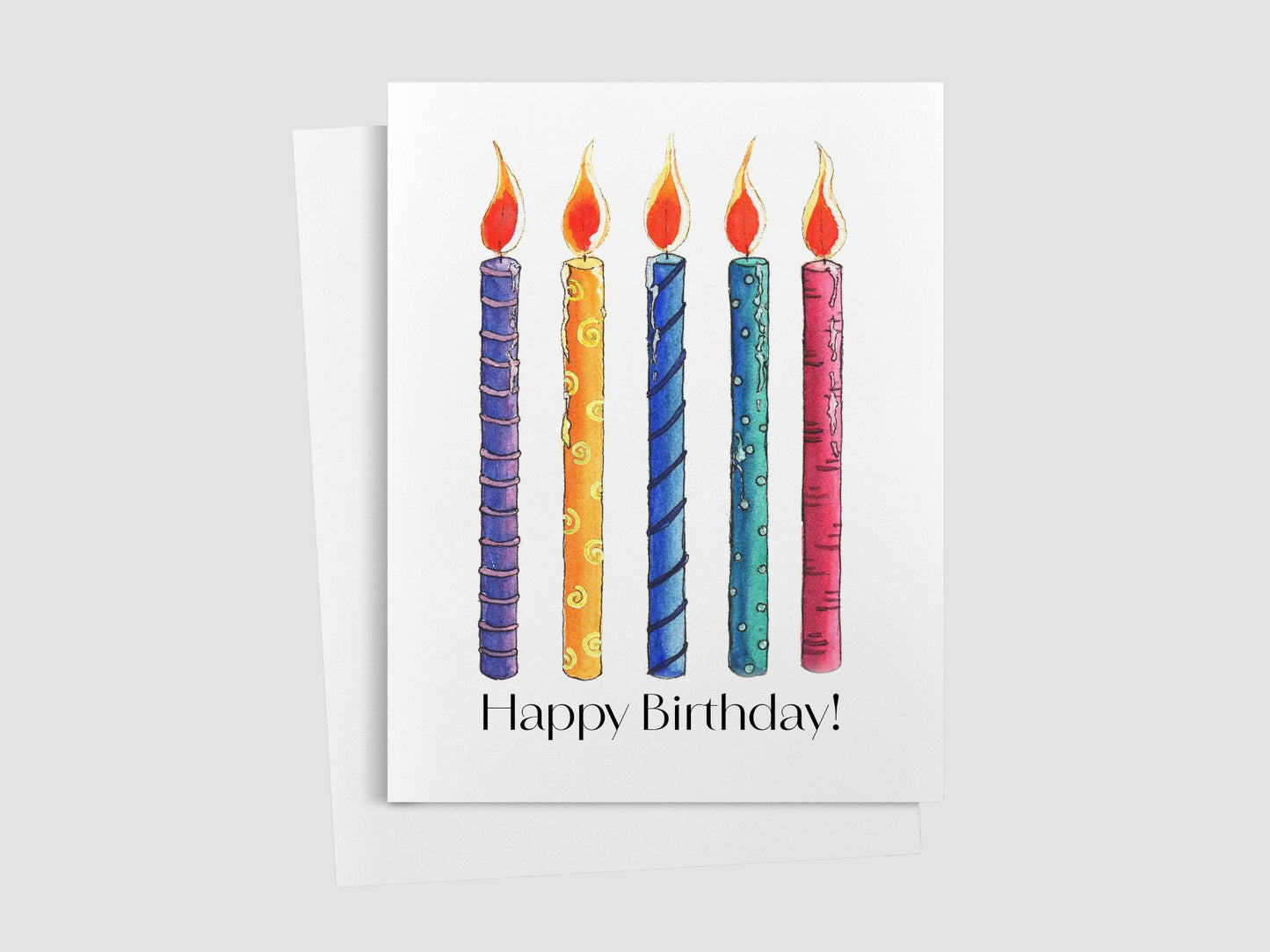 Birthday Candles Greeting Card