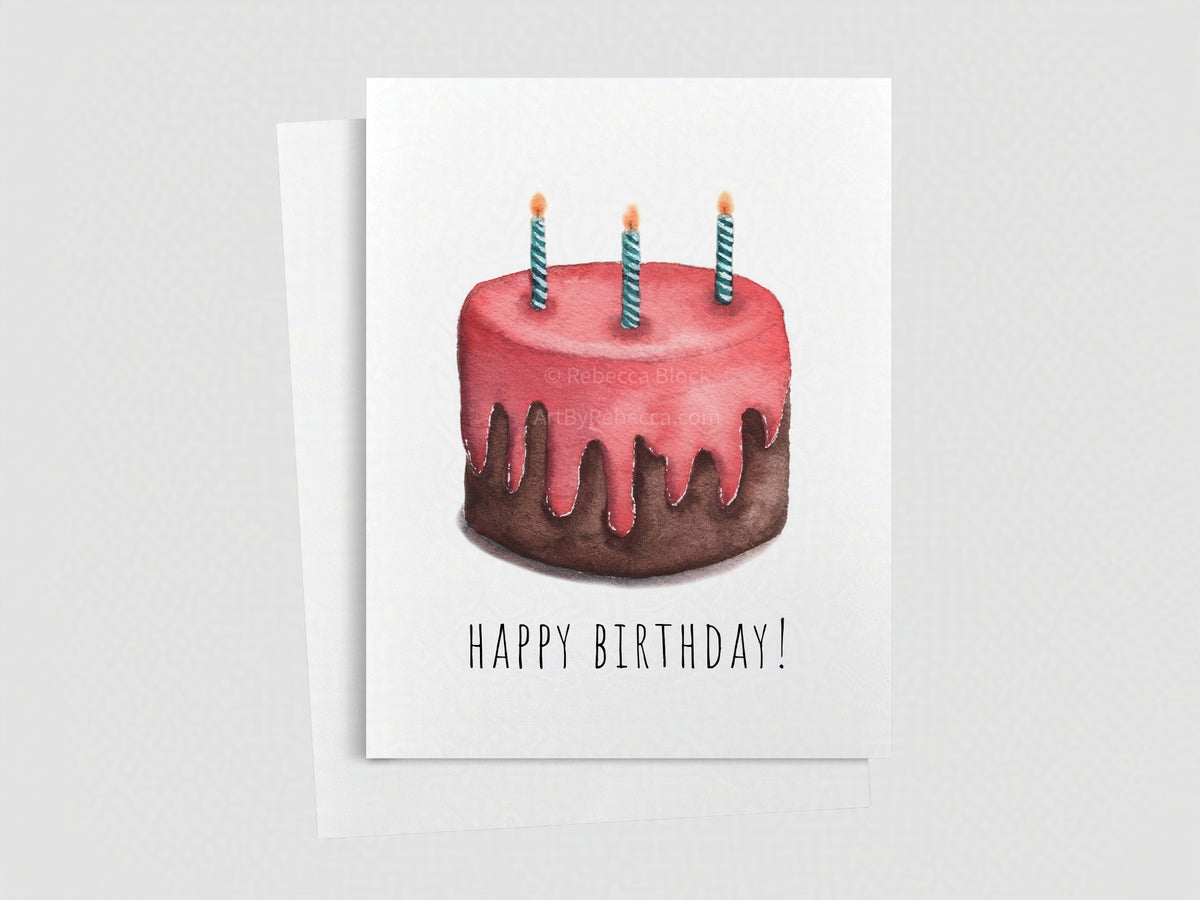 Birthday Cake Greeting Card