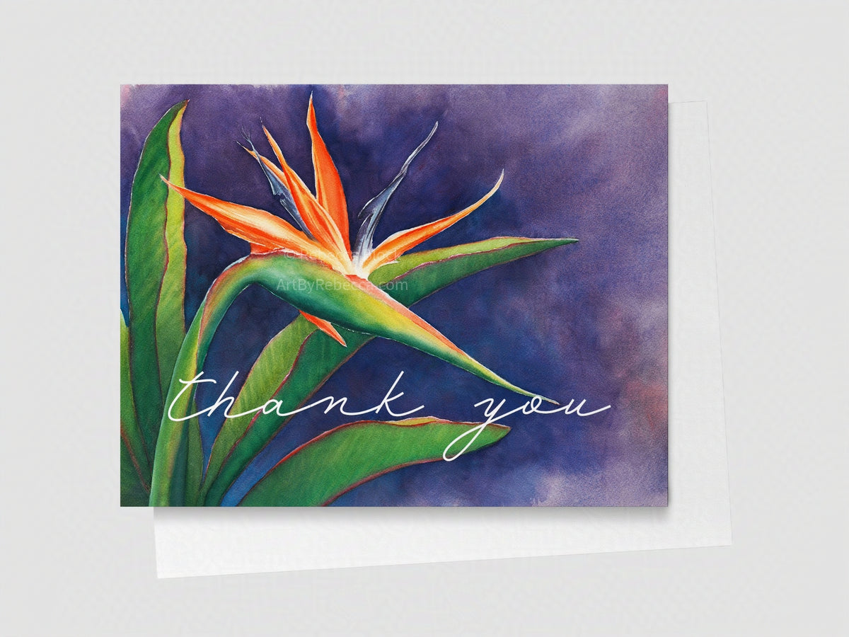 Thanks - Bird of Paradise Greeting Card