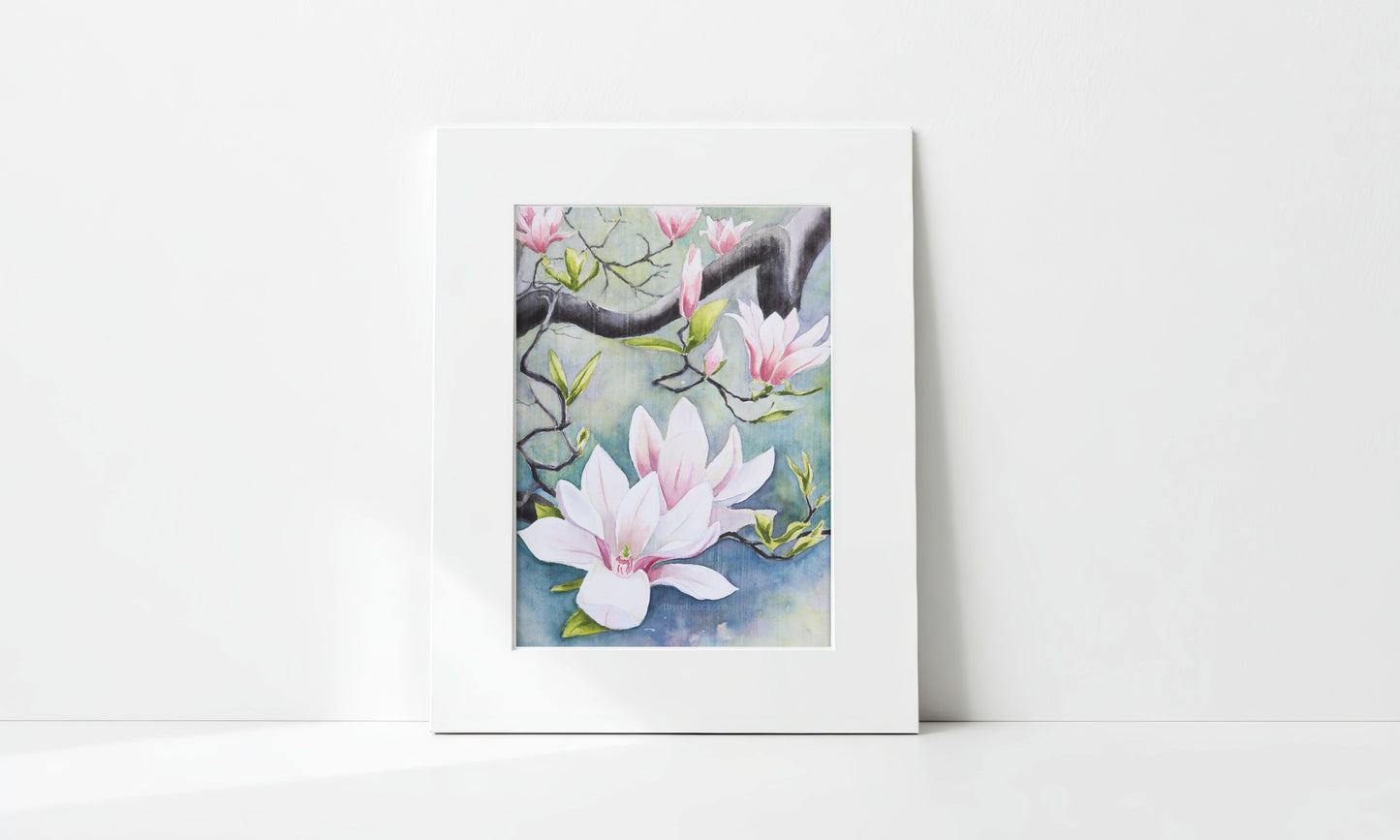 "Sweet Magnolia Spring" Art Print