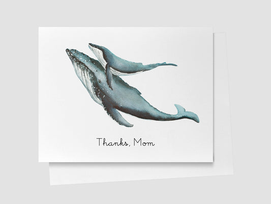 Humpback whale card