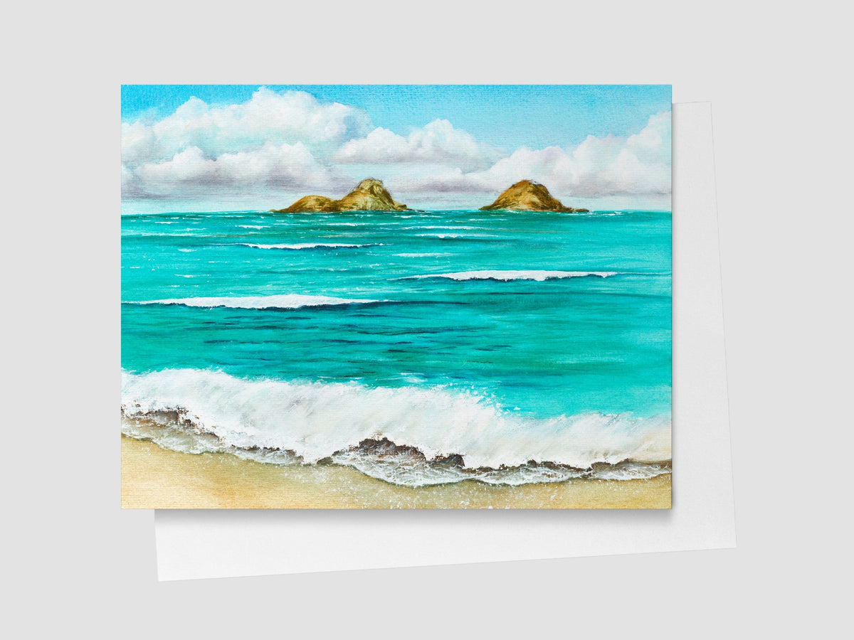Lanikai Blues Island Greeting Card