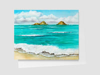Lanikai Blues Island Greeting Card