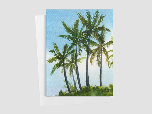 Palm Trees Greeting Card