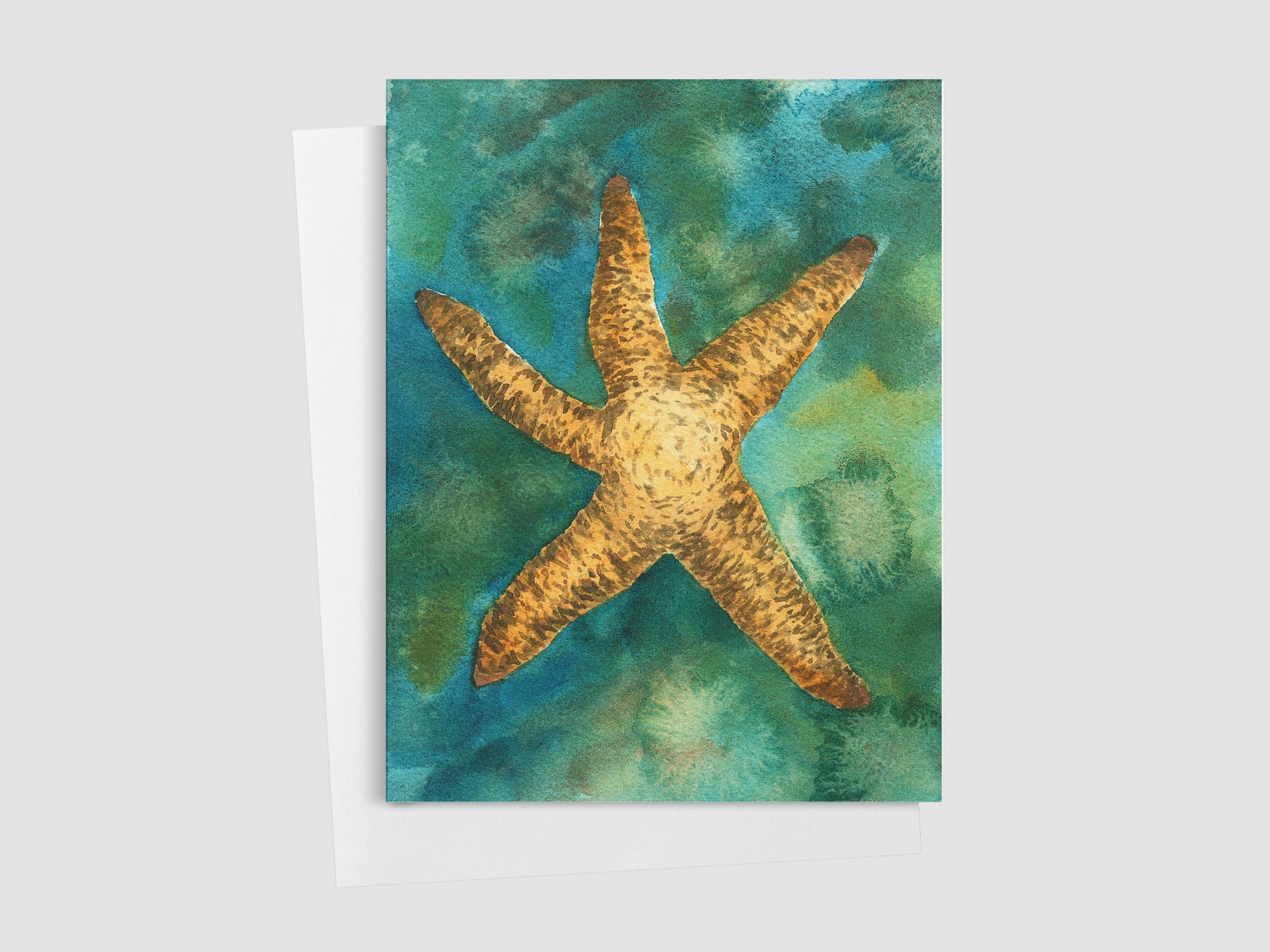 Starfish Greeting Card - Original Art by Rebecca Block
