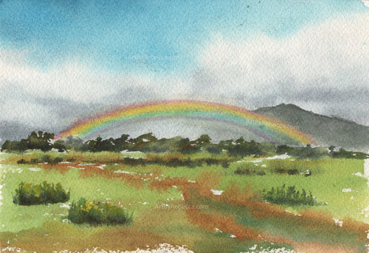 Rainbow Over the Farm