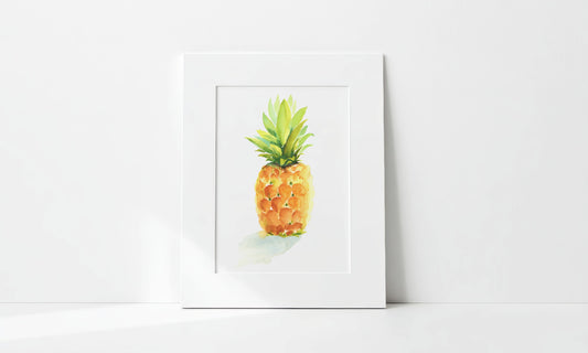 "Golden Perfection Pineapple" Art Print