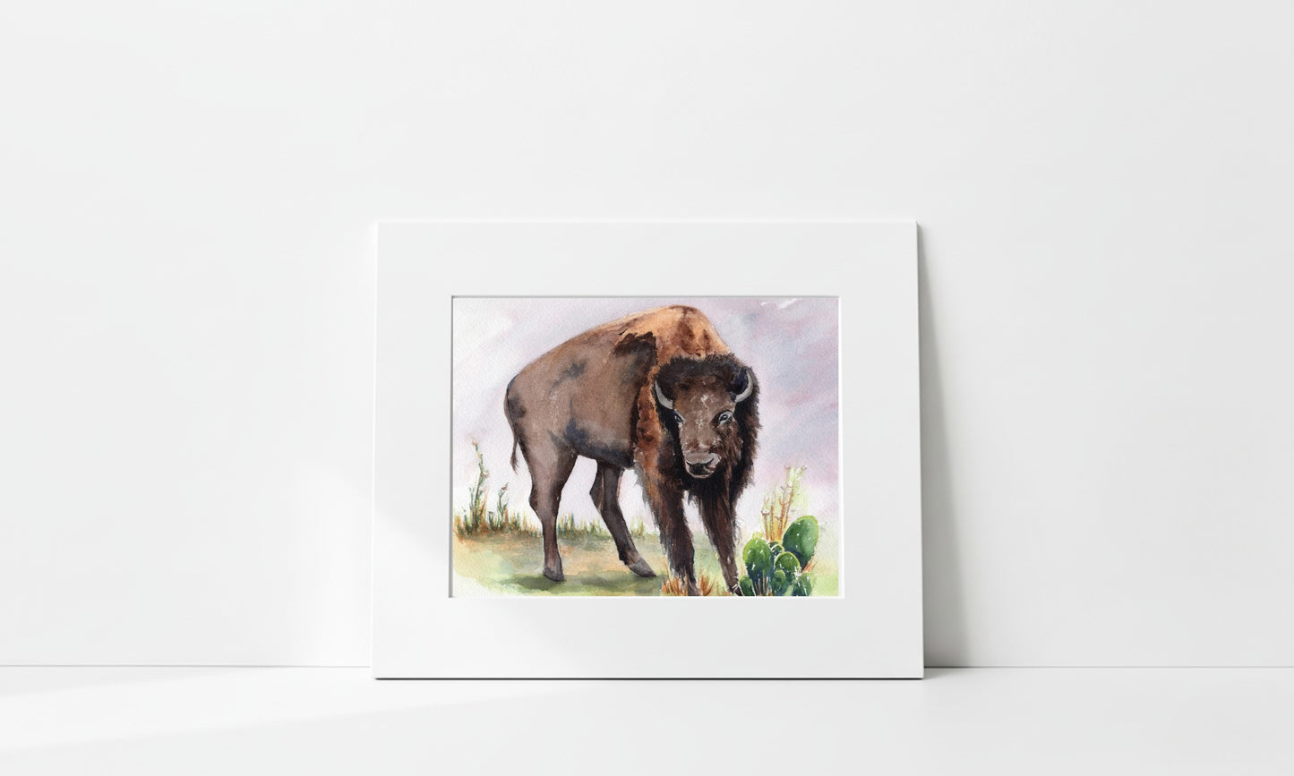 "Mr. Bison" Art Print