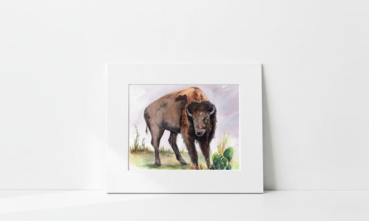 "Mr. Bison" Art Print