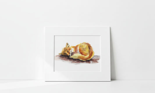 "Content as Can Be" Art Print