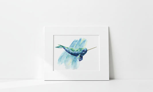 "Mr. Narwhal" Art Print