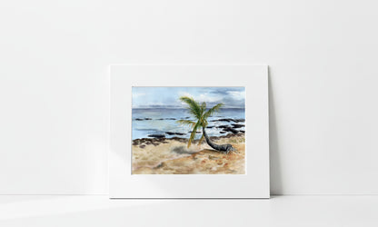 "Resilience" Tropical Beach Landscape Art Print