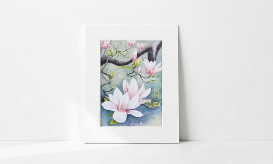 "Sweet Magnolia Spring" Art Print