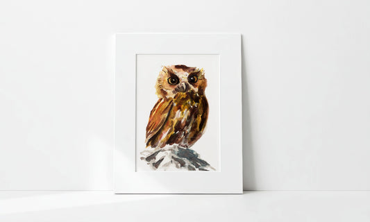 "Mr. Owl" Art Print