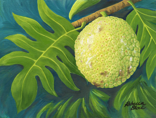 "In the Cool of the 'Ulu Tree" (Breadfruit) - Original Art