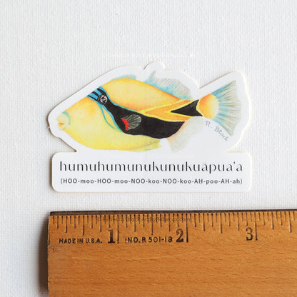 "Humuhumunukunukuāpuaʻa" Fish Sticker