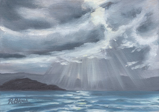"Secret Beach, May 5, 2024" - Sunset Impressions series